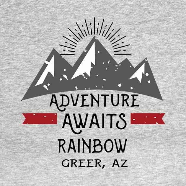 Greer Arizona Grand Canyon Adventure Awaits Rainbow by darkARTprint
